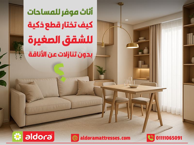 أثاث موفر للمساحات: كيف تختار قطع ذكية للشقق الصغيرة بدون تنازلات عن الأناقة؟