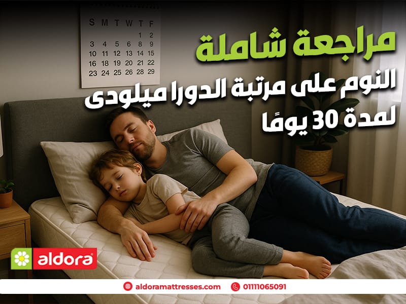 النوم على مرتبة الدورا ميلودى لمدة 30 يومًا: مراجعة شاملة - الدورا - aldora